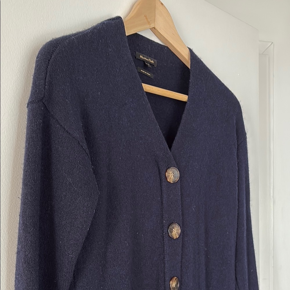 Massimo Dutti Navy Knitwear dress